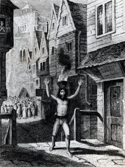 Solomon Eagle, inciso da Davenport, pubblicato da Thomas Tegg e Figlio, 1835 da George Cruikshank